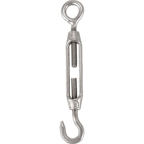 M4 Stainless Steel 304 Hook & Eye Turnbuckle Wire Rope Tension Pack Of 5