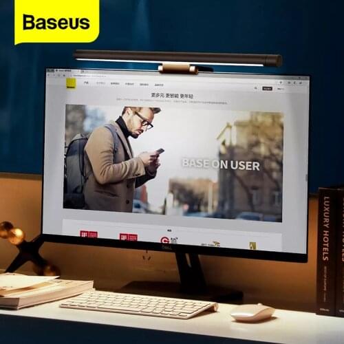 Baseus Computer Screen Lamp PC Laptop Screen Monitor Hanging LED Light Bar Table Lamp Office Study Reading Desk USB Night Light