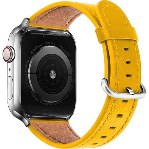 Leather watchband for apple watch band 44mm 42mm 40mm 38mm iWatch Series 5 4 3 2 1 Bracelet Replacement Strap Wrist sports watch