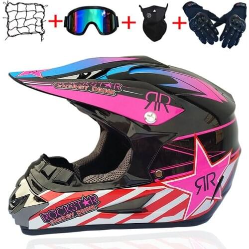 Personality four seasons motorcycle cross country helmet men and women battery car mountain motorcycle full helmet DH speed drop