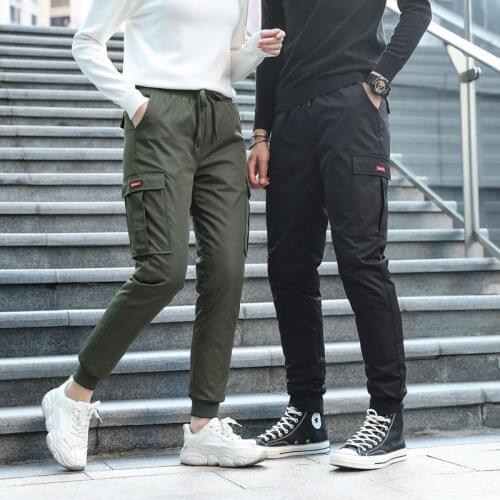 Men Women Overalls Down Cotton Pants Winter Thick Warm 90% Duck Down Trousers Outdoor Hiking Sport Loose Thermal Down Cargo Pant
