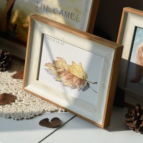 Table&Desk Photo Frame Hanging Wall Watercolor Decoration Nordic Wind Picture Frames For Family Foto DIY Gift Marco De Fotos 1PC