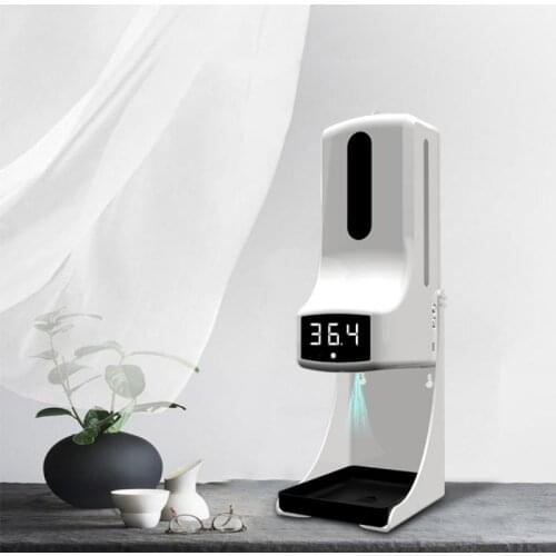 NEW 2021 Automatic Liquid Soap Dispenser Smart Sensor Non-contact Infrared Thermometer Digital Hands Washing Free Sanitizer