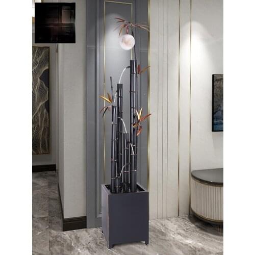 TT New Chinese Style Water Fountain Home Decorations next to TV Cabinet Floor Ornaments Hallway Creative