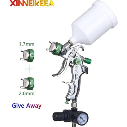 New HVLP Pneumatic Environmental Protection Spray Gun Nozzle 1.4 1.7 2.0mm Watering Can Capacity 600ml Furniture Car Spray Gun