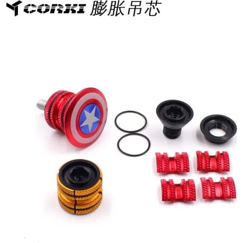 Carbon Fiber Front Fork Expansion Hanging Core Road Bike Mountain Bike Sunflower Headset Upper Tube Screw Flower Hanging Heart