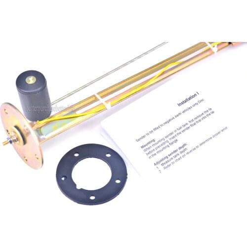 Fuel level sender VDO type, 240-33 ohms output, universal 6-24 inch adjustable 5 hole mounting