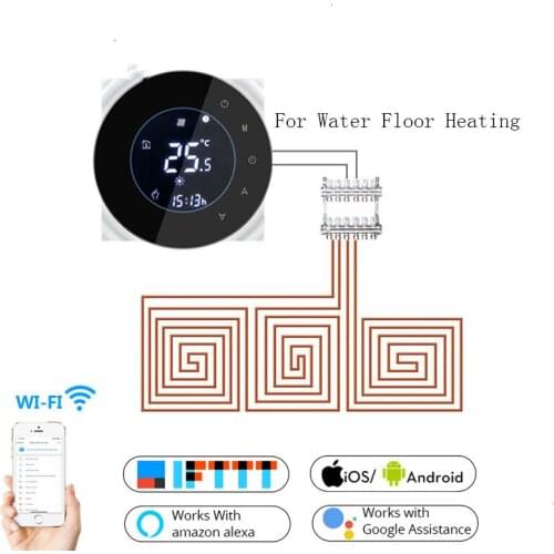 Wifi Smart 3A Water Thermostat Temperature Controller Tuya APP Remote Control for Water Floor Heating Work with Google Home