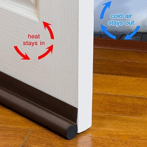 94cm Weather stripping adhesive Window door bottom seal strip dust stopper soundproof foam Under Door draft guard Wind Blocker