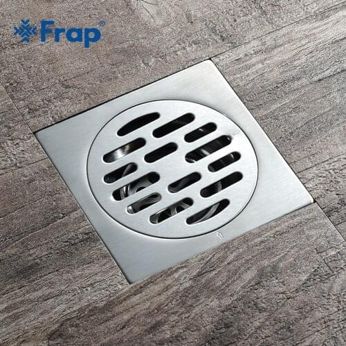 Frap Tile Insert Square Floor Waste Grates Bathroom Shower Drain Floor Drain Waste Drain Strainer Cover Stainless Steel Y38086