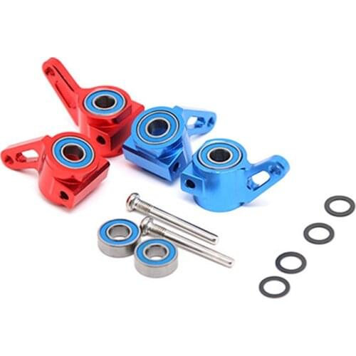 Blue/Red RC car Parts A pair of aluminum alloy front steering knuckle bearing For Traxxas Slash 2WD