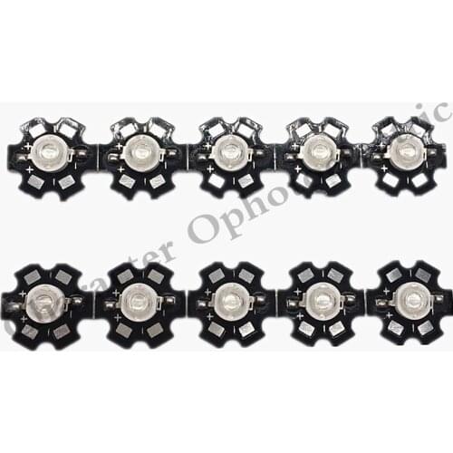 10 pcs 1W/3W Blue 465-470nm/ Royal Blue 445-455NM High Power LED Emitter 700mA with 20mm Star PCB