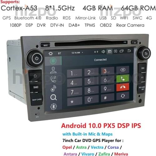 2Din 4G+46G Octa Core IPS DSP Android10 Car GPS Player for opel Vauxhall Astra H Vectra Antara Zafira Corsa Vivaro Meriva Vivaro