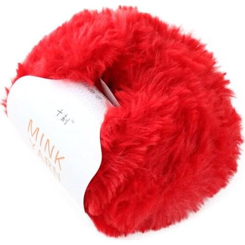 350g(7 balls) Fur Fleece Thick Wool Thread Imitation Fur For Adult Clothing Imitation Mink Fleece
