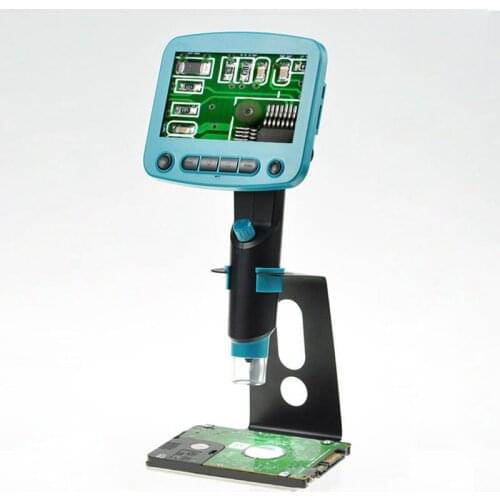5MP 1X-800X Zooming Digital HD Professional Biological Electronic Industrial Mobile Phone Repairing Microscope with LCD Display