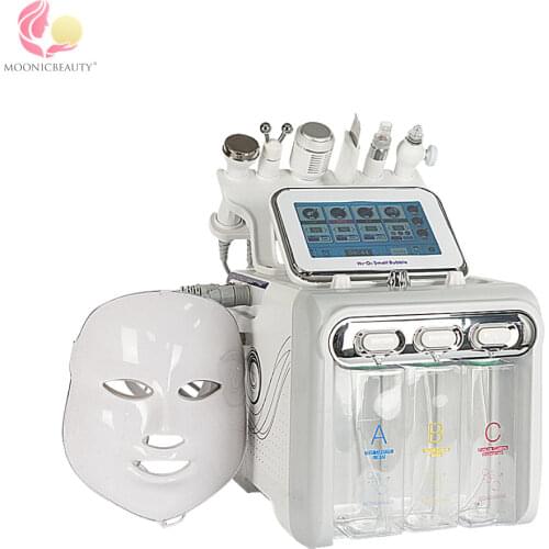 7 in1 H2-O2 Hydro Dermabrasion RF Bio-lifting Spa Facial Pore Cleaner Hydro Microdermabrasion Machine Rejuvenation Moisturi