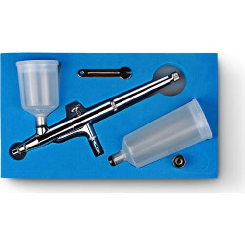 Double-action Large capacity Airbrush Temporary Tattoo Kit 0.3mm Needle Air Brush Aerograph Spray Gun body Paint Tanning Art