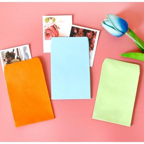 200pcs Colorful Mini Paper Envelope Wedding Birthday Party Paper Gift Bags Candy Color DIY Party Decoration Treat Bags