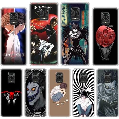 Translucent Case for Xiaomi Redmi Note 9S 9 8 8T 7 9C 9A 7A 8A 6A 6 K30 Pro Soft Tpu Anime Manga Death Note Ryuk Phone Coque