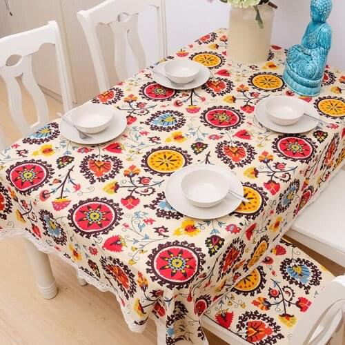 CROPADELACN Linen Tablecloths On The Table