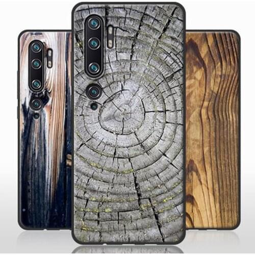 Wood grain stone Printing Case For xiaomi mi Note 10 case Soft Silicone TPU back Cover for xiaomi mi Note10 Note 10 cases shell