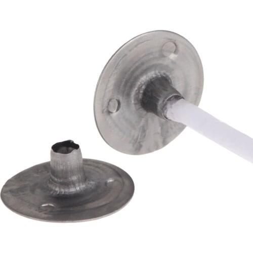 100Pcs 12.5*2.5*4mm Candle Wick Sustainer Wick Carry Holders Tabs Tool Craft DIY For Waxed Candle Making Gift Candle Accessories