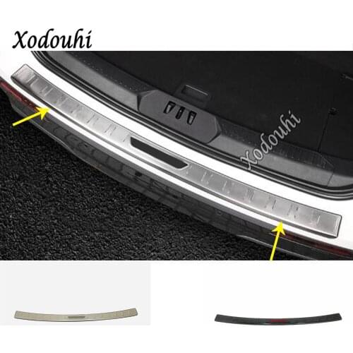 For Ford Explorer U625 2019 2020 2021 Car Styling Back Rear Pedal Door Scuff Plate Frame Outside Threshold Trunk Edge Part 1pcs