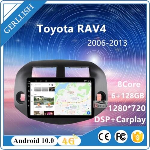 Gerllish android car dvd player for Toyota RAV4 Built-in multimedia playback car radio stereo gps navigation