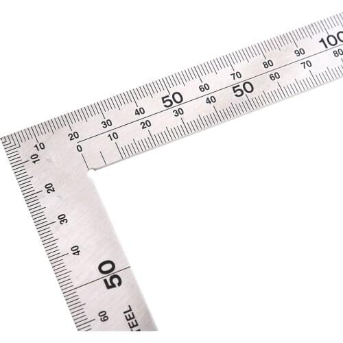 Stainless Steel Angle Square Broadside Knife-Shaped 90 Degree Angle Blade Ruler Gauge Blade Measuring Tool 150 x 300mm