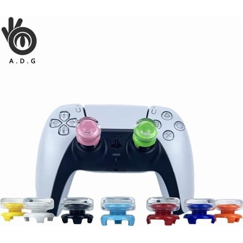 PS5 Thumb Caps Crystal FPS Caps Transparent Silicone Controller Cover For PS5/PS4 FPS Controller Gamepad Controller Thumb Grips