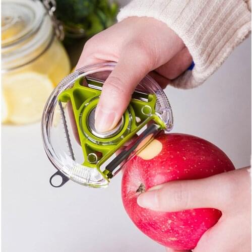 3In1 Multifunctional Vegetable Tool Peeler Portable Stainless Steel Home Fruit Peeler Potato Carrot Grater Kitchen Accessories