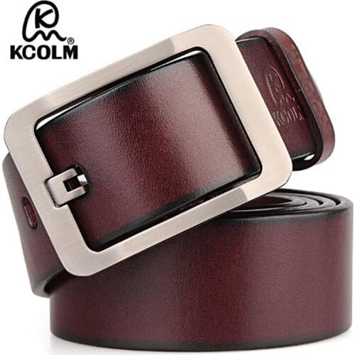 100%cowhide genuine leather tactical belts for men brand pin buckle jeans cowboy Mens Belts Luxury Leather Designer High Quality