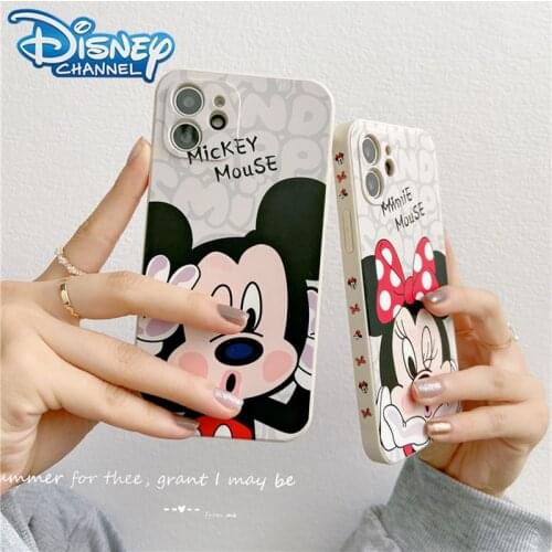 Disney Mickey Minnie Couples Soft Phone Case for iPhone 12 Pro Max 11 X XR XS Max 7 8 Plus SE 2020 Back Cover Silicone Shell Bag