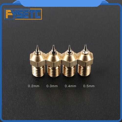 3D Printer Part 0.2/0.3/0.4/0.5mm Airbrush Nozzle Adapter Set Airbrush Nozzle Adapter With Nozzles For V6 Hotend 1.75mm Filament