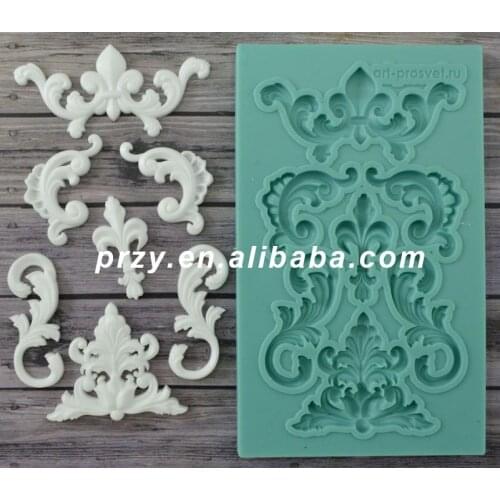 Silicone Mold Set Monograms Crafts Decorating Fondant Silicone Mold Silica Gel Moulds Silicone Rubber for Cake Decorations PRZY
