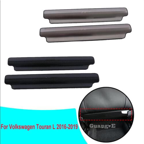 Car Body Sticker Seat Rear Back Protective Anti Kick Board Trim Frame Hoods For VW Volkswagen Touran L 2016 2017 2018 2019