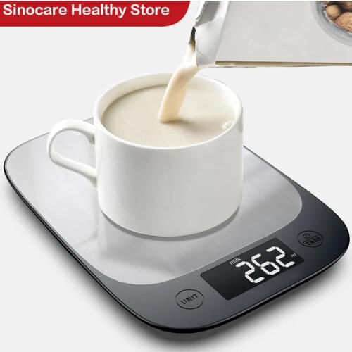 Sinocare Food Scale, Accurate Stainless Steel Kitchen Scales Digital Weight Grams and OZ, Multifunction Digital Food Scales