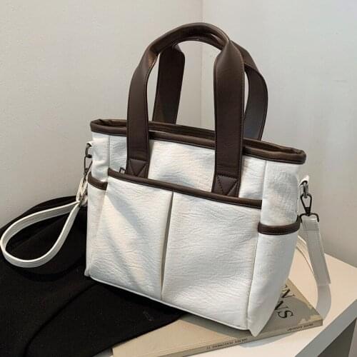 Casual Women Shoulder Crossbody Bags High Capacity PU Leather Luxury Female Big Totes Ladies Handbags Travel Mom Bag