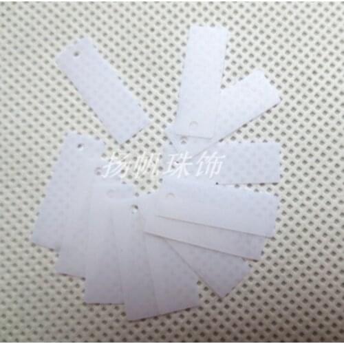 Sewing supplies DIY jewelry accessories garments, PVC beads, ground color 6X19mm matte rectangular tablets