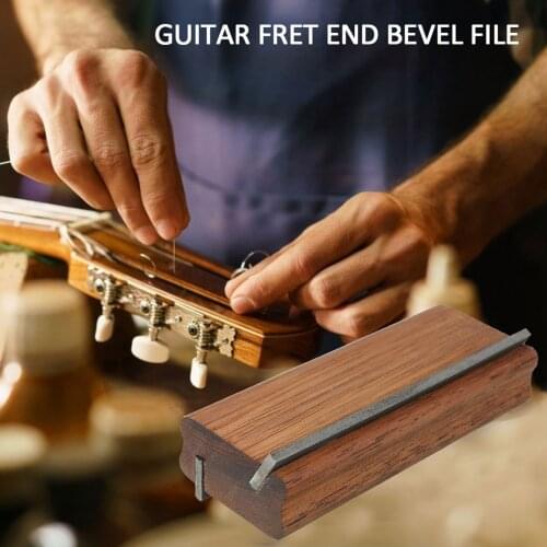 Professional Guitar Fret Beveling File Tool Fret End Edge File 35° & 90° Guitar Luthier Tool for Guitar Bass Ukulele