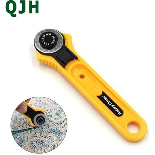 28mm Rotary Cutter Premium Quilters Sewing Fabric Cutting Craft Tool Childrens hand-cut safety knife