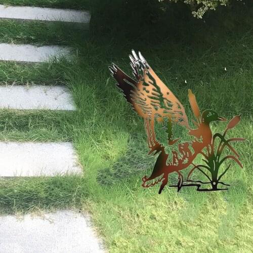 Silhouette Garden Stake for Outside Decorations Outdoor Decorative Stake Ornamental Gardening Stakes Outdoor Statues