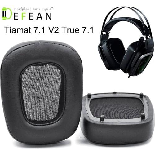 Defean Replacement Ear Pads Includes plastic ring for Protein PU Ear Pads for Razer Tiamat 7.1 V2 Headset