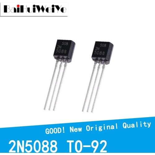 50PCS/LOT 2N5088 N5088 5088 TO-92 TO92 Triode Transistor New Original Good Quality Chipset