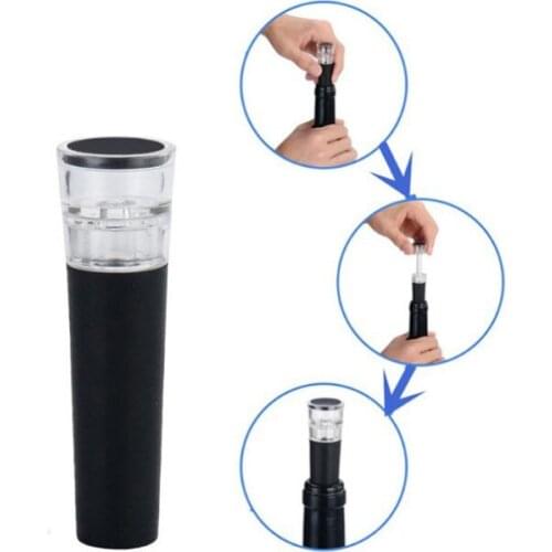 Vacuum Wine Stopper Grape Wine Stopper PC + ABS + Food Grade Silicone Bottle Stopper Wine Bottle Cap Wine Freshness Stopper