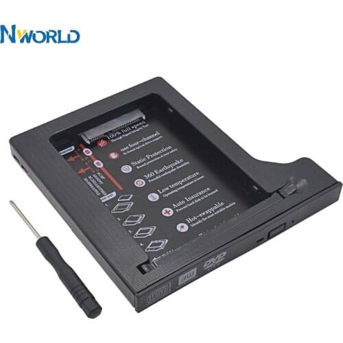 High Quality Hard Drive 1TB 2nd HDD Caddy SATA To SATA 2.5" SSD HDD Case For Laptop ODD DVD/CD-ROM Optibay