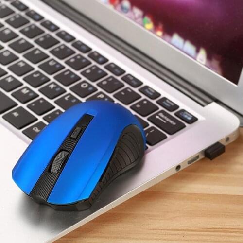 W7 6 Keys 2.4Ghz Wireless USB Gaming Mouse 3 Adjustable DPI with USB Receiver for Windows Mac PC Computer Laptop Notebook