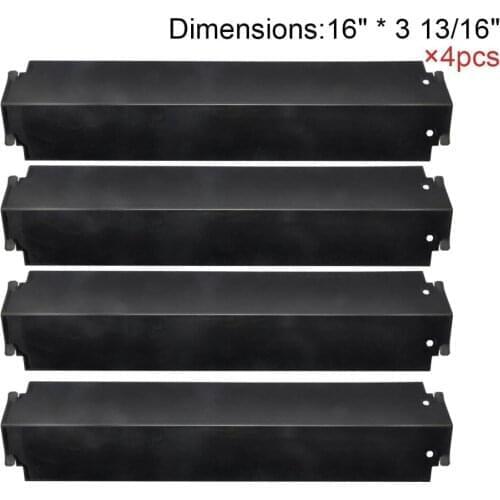 BBQ Parts 93321(4-pack) Porcelain Steel Heat Shield Replacement for Charbroil 463260707 Gas Grill Replacement Heat Plates