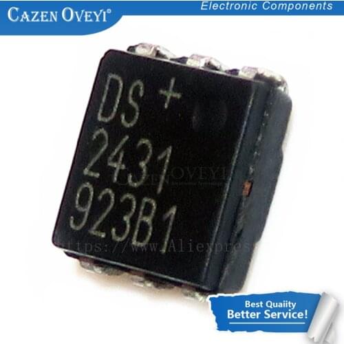 1pcs/lot DS2431 DS2431P+ DS2431P+TR SOJ-6 1024-Bit 1-Wire EEPROM IC In Stock