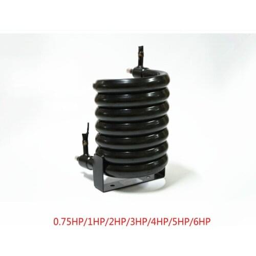 1pc heat pump heat exchanger condenser electric heating water circulation air compressor coaxial tube heat exchanger